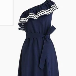 jcrew Ruffle dress cover up rickrack boho festival